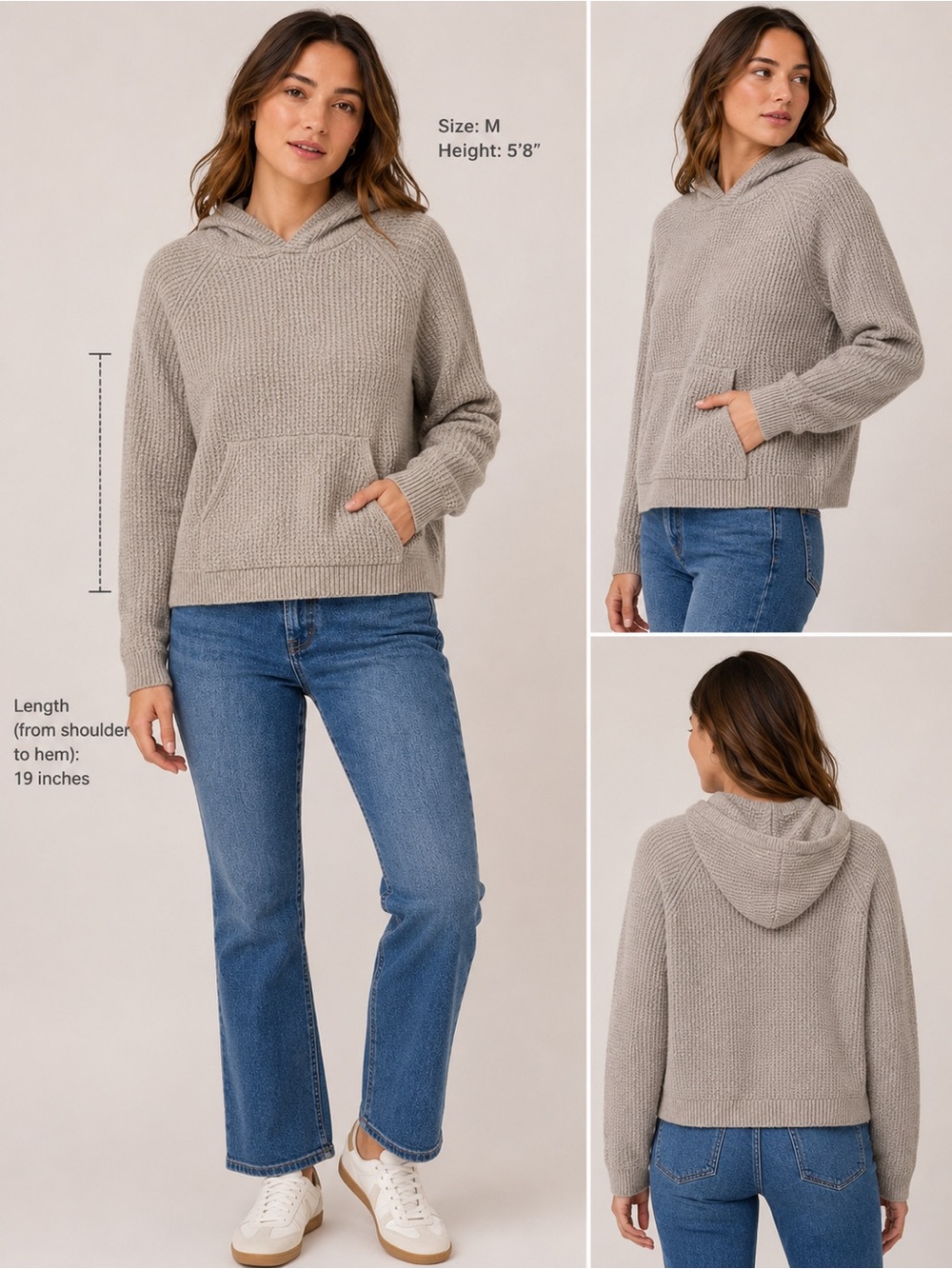 Aeropostale Cropped Waffle knit sweater size: M